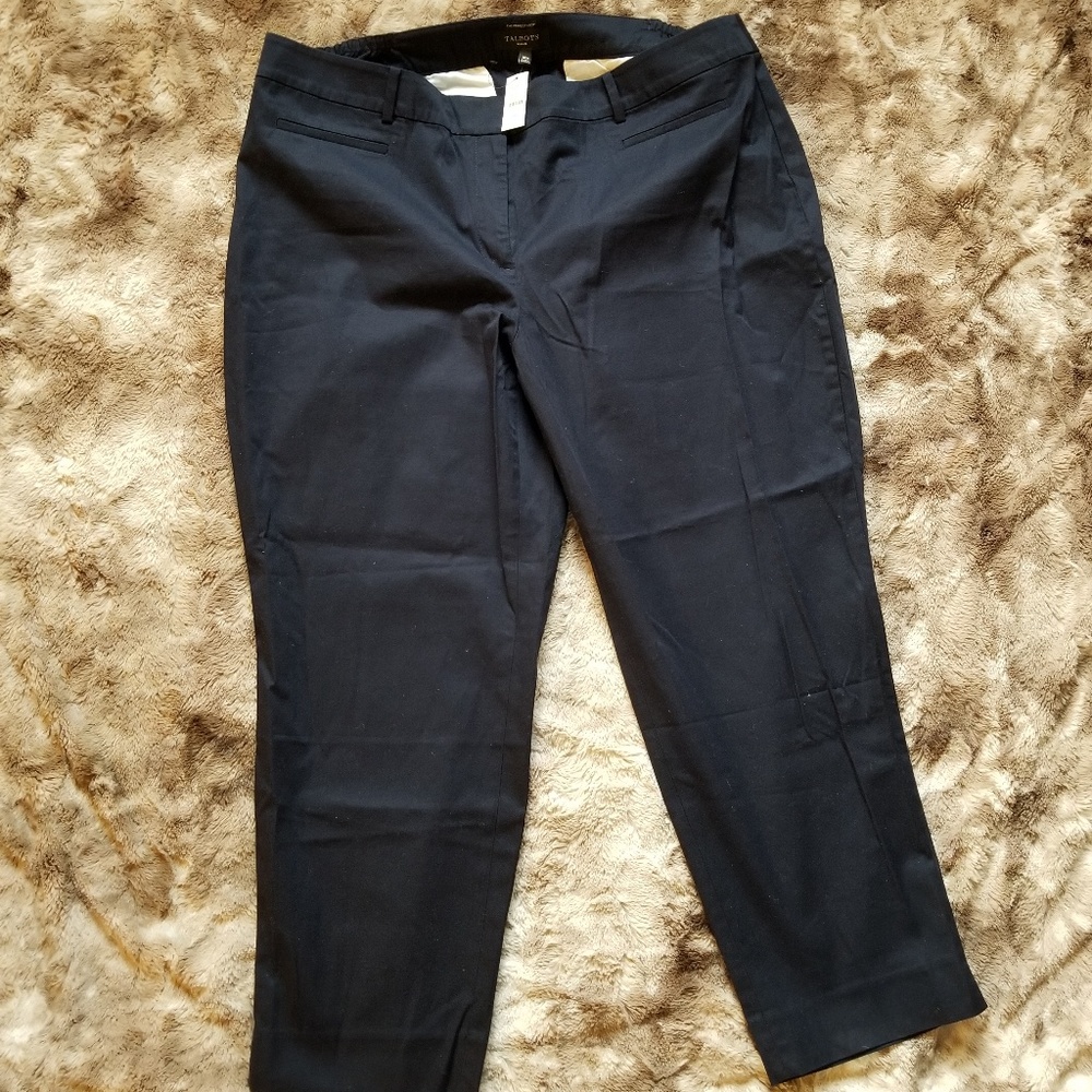 Talbots Women Perfect Crop Twill Pants